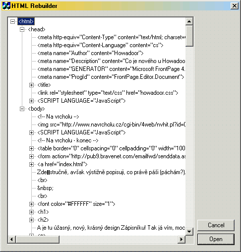 HTML Rebuilder by Howadoor
