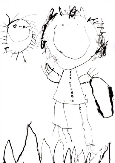 Pandora, prosinec 2003: ertice s pytlem, slunko a trva