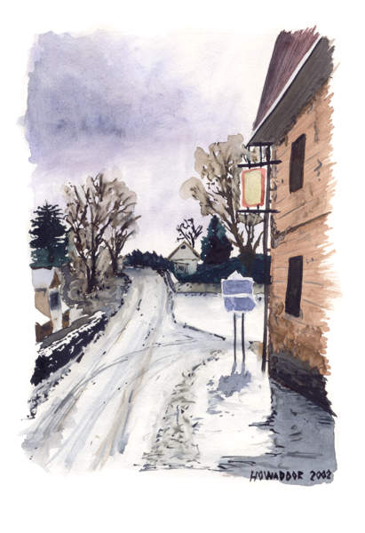 Kiovatka v Pohorsk Vsi (Novohradsk hory). Rovn vede cesta do Poho na umav, cestou vpravo byste se dostali do Kaplic.