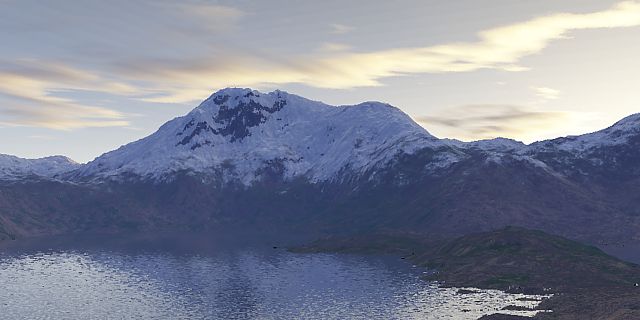 Na tyhle hory s Vitskem nepojedeme a vy taky, ty vylezly z programu Terragen.