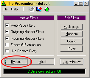 Tohle tlatko zmknte, pokud pouvte Proxomitron a chcete vidt v Zpisnku rmeky s komenti.