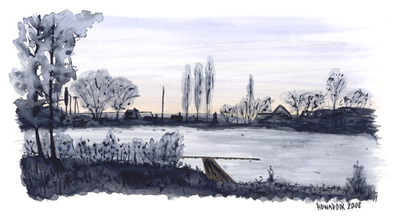 Soumrak nad zamrzlm rybnkem (druh pokus)