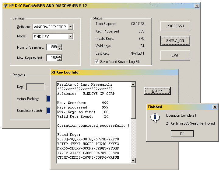 XP KeyGen v akci. dkaz na staen programu tady nen, protoe jej neznm, ale urit nebude problm zadat &quot;XP KeyGen&quot; do jakhokoli vyhledvae, teba www.google.com.