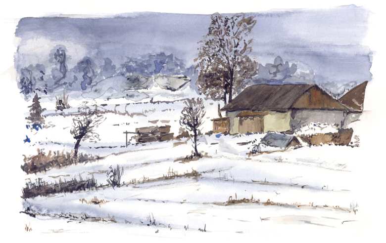 To je takov zimn krajina, moc se to nevyvedlo, ale mi se nikdy nic nevyvedlo, tak co.