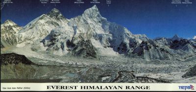 Everest a Nuptse (vpravo) z Kala Patharu. Kliknte a uvidte vt obrzek.