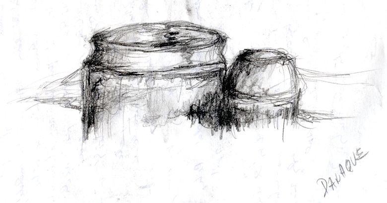 Cukenka (vlevo) a slnka, Danaque, Nepl, 4. dubna 2004. ry v pozad nesymbolizuj horsk hebeny ani nic jinho. Jsou to jenom ry.