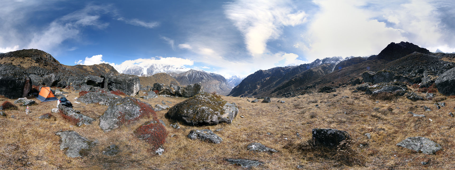 Ganja La Pass, zkladn tbor (Langtang)