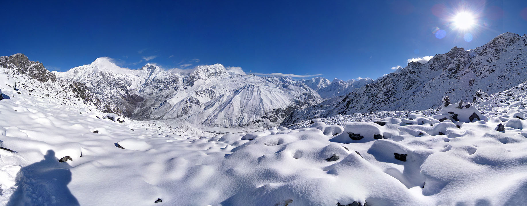 Ganja La Pass, sestup (Langtang)