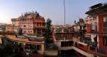 Pohled z okna hotelu (Kathmandu)