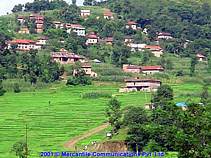 Zelen terasy zrajc re v Kavre