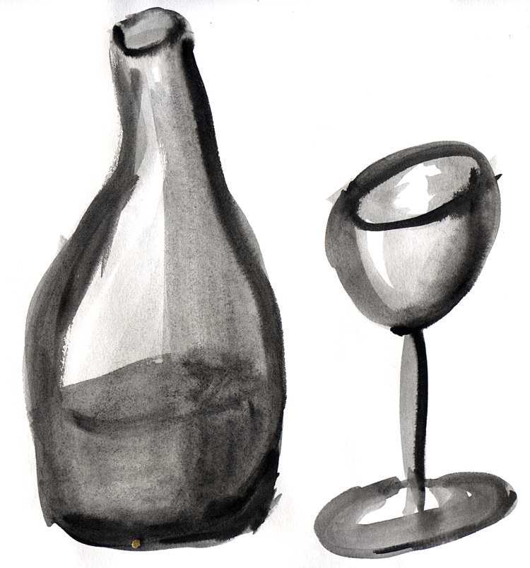 Lhev a sklenice, ve dle pravidel vyheznuto z umlcova podvdom.