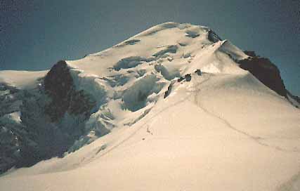 Mont Blanc od Dome du Gouter, normln cesta, zhruba 4250 metr