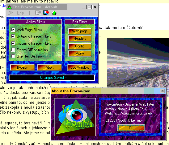 Program Poxomitron vs zcela zbav jakkoliv www strnky a tm uet as, nervy i penze.