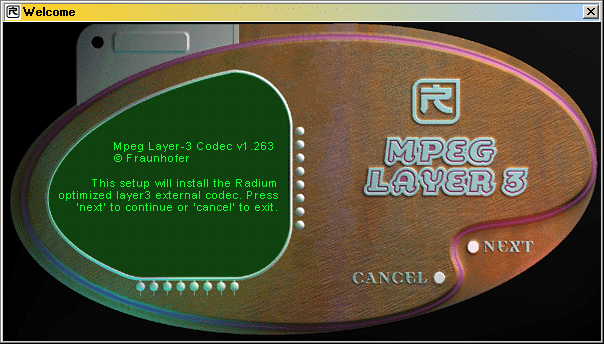 Program na komprimovn zvuku, vcelku funguje